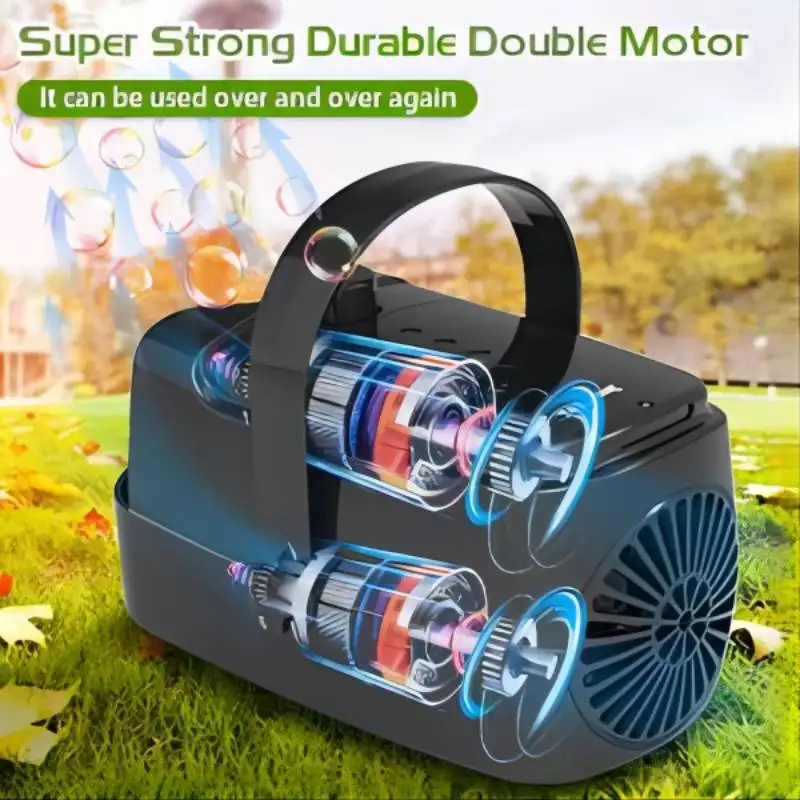 Automatic Portable Bubble Machine Remote-Control Battery Model Plug-in & Cordless Perfect for Weddings Parties And Stages