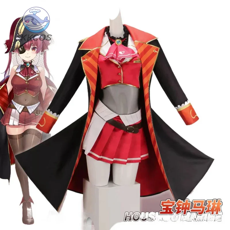 

Виртуальный YouTuber Houshou Marin, рождественская вечеринка, великолепная униформа, аксессуары, реквизит, полный набор KKcos