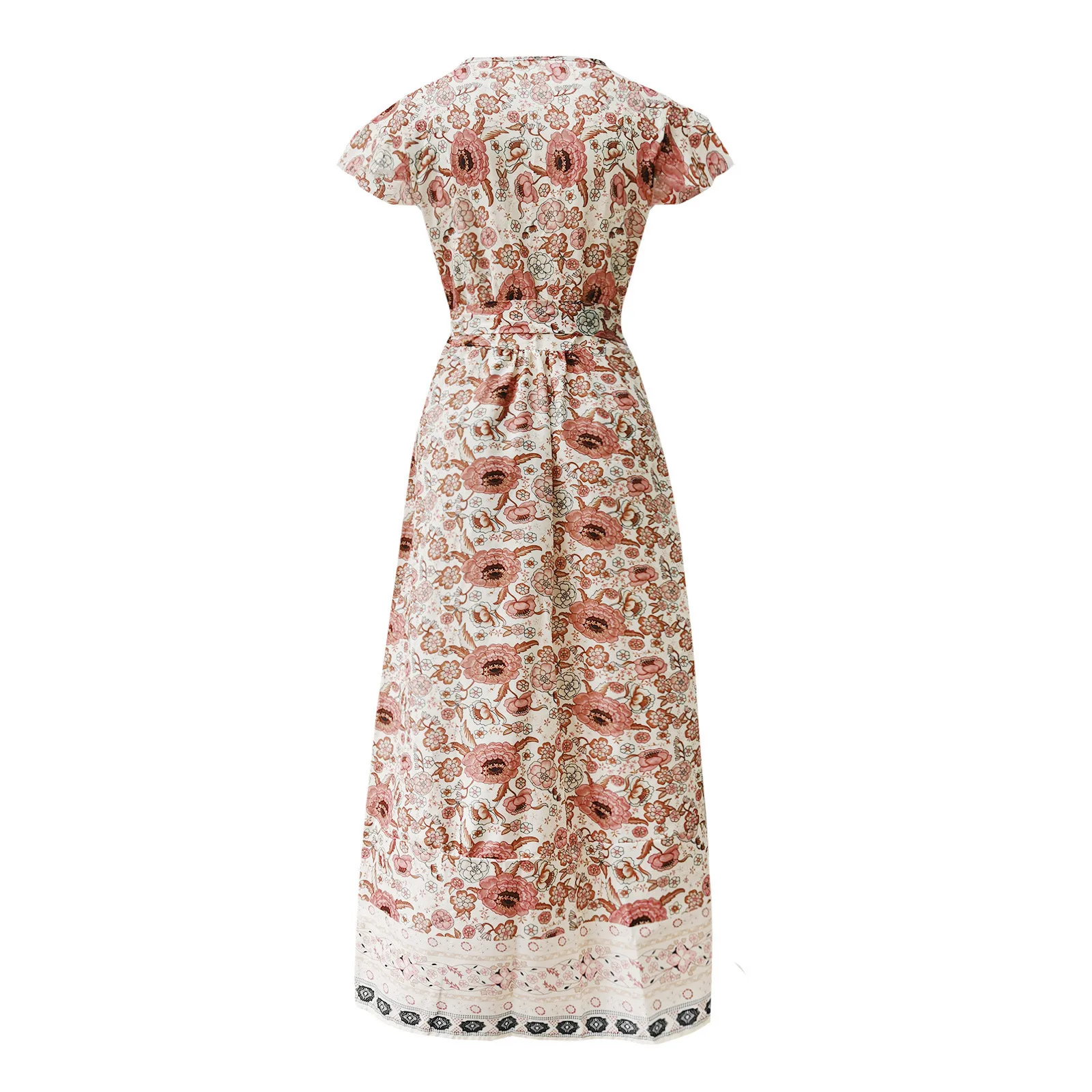 2024 verão lazer venda quente férias vestido impresso sexy vestido longo roupa feminina