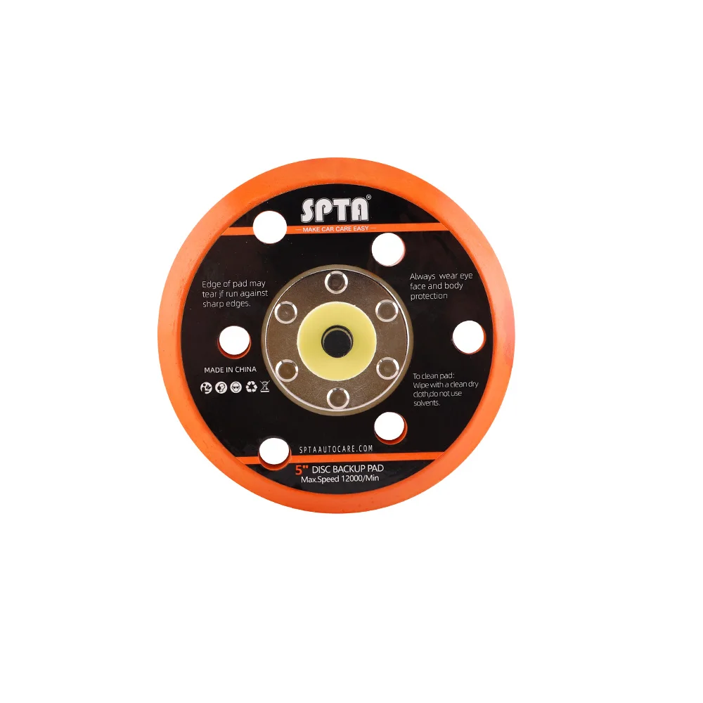 (Einzelverkauf) SPTA 5 Zoll 125 mm 6 Zoll 150 mm Schleifplatte Hakenschlaufenpolster für Dual Action-Autopolierer-Zubehör