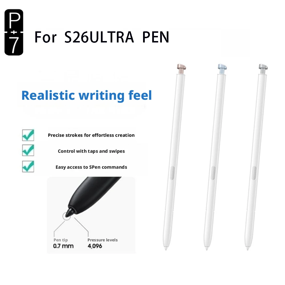 P+7 Stift für S26 Ultra, Ersatz für Samsung Galaxy S26Ultra, Stylus S Pen, Touchscreen-Stift, S26U SPen, ohne Bluetooth. – Detail 4