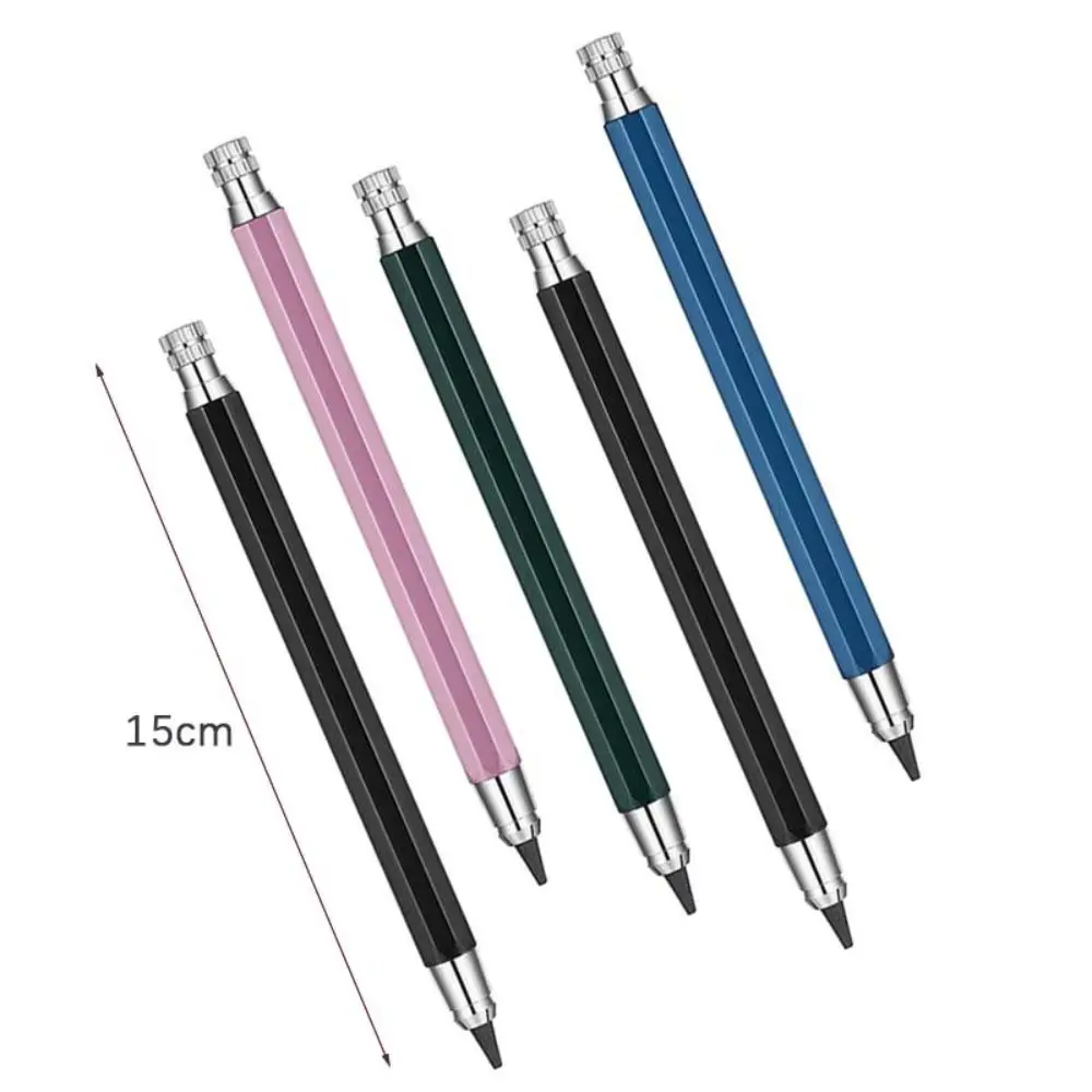 5.6mm Metal Mechanical Pencil 2B/4B/6B/8B Pencil Refill Art Painting Drawing Writing Tool Sketch Comics Design Automatic