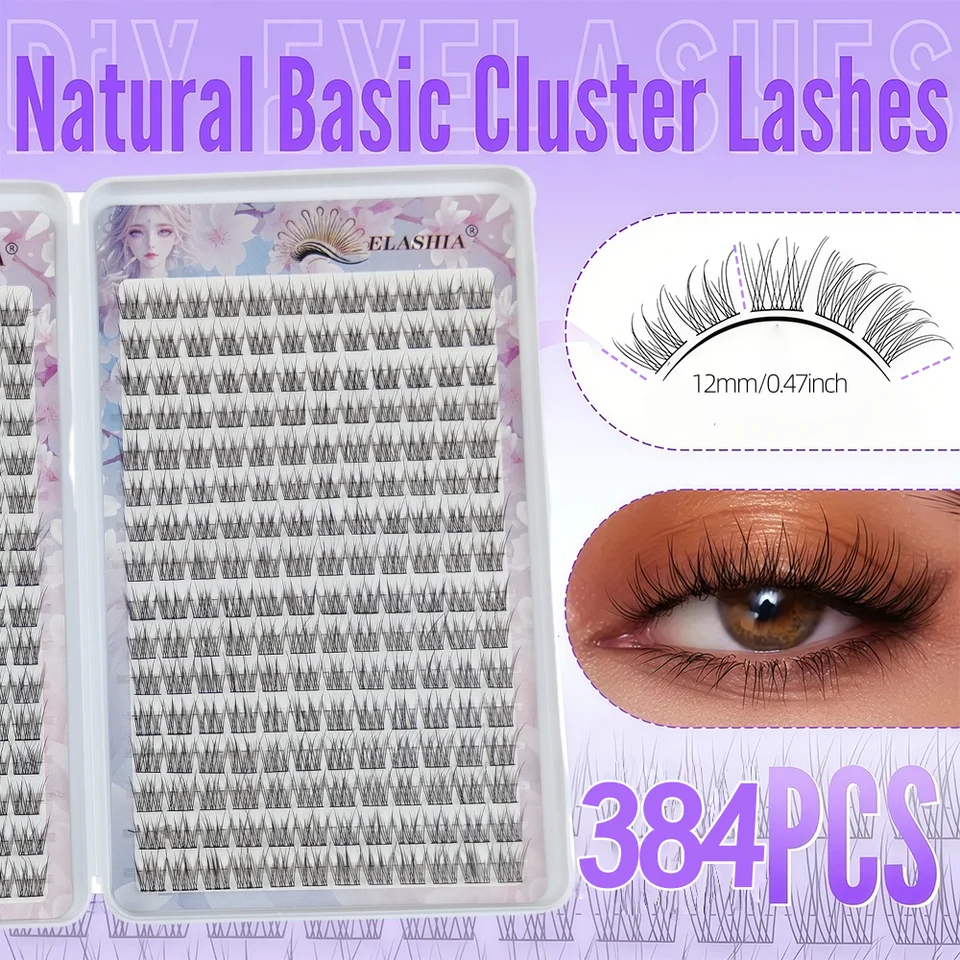 Set de tres tríos estilo libro, cola de pescado perezosa, ultra suaves, look natural, clusters individuales segmentados para principiantes 3