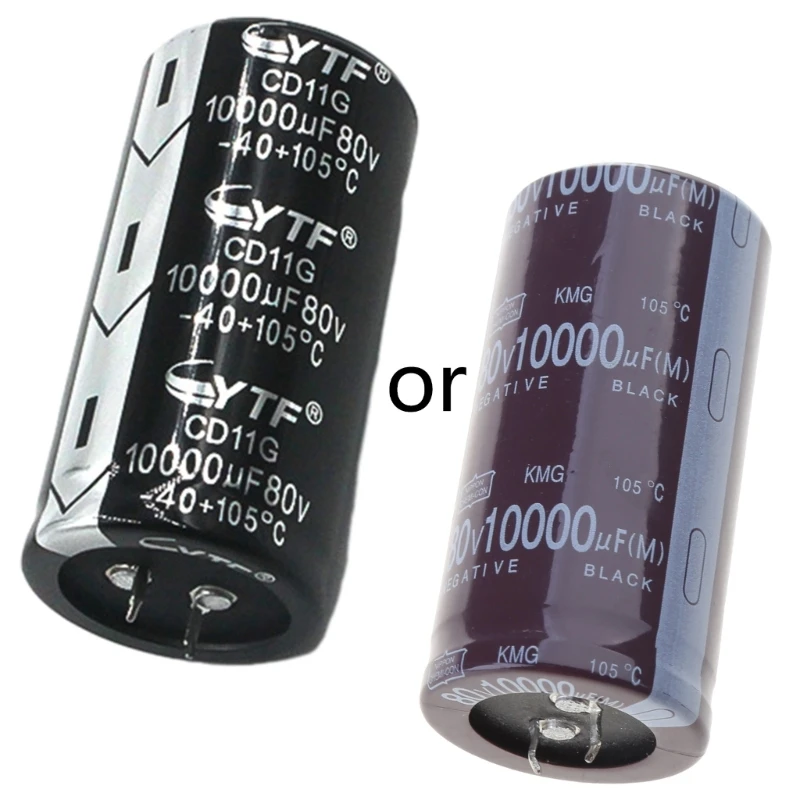 Versatile 80V10000UF Electrolytic Capacitor with Through Hole Package Type