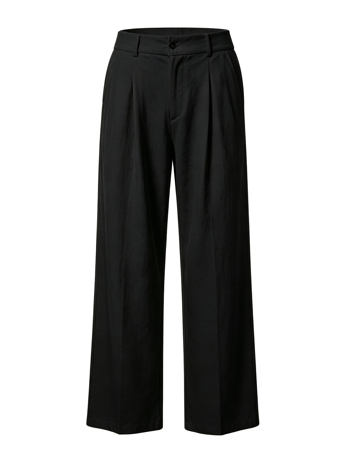 Herren Sommer Drapierte Leinenhose mit Geradem Bein, Koreanischer Minimalistischer Entspannter Freizeitstil, Hautfreundlich Atmungsaktiv Natürliches Leinen – Detail 6