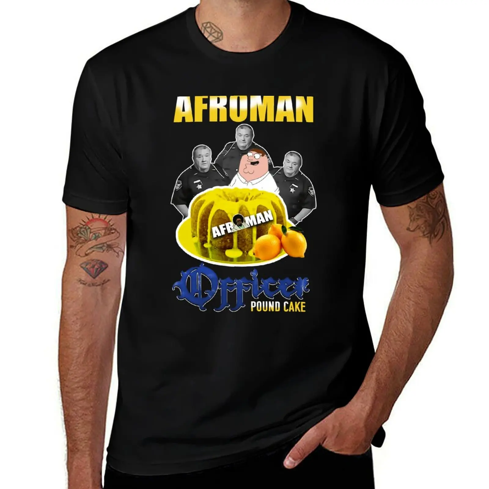 Afroman Lemon Pound Cake T-Shirt Modern Print Casual T-Shirt
