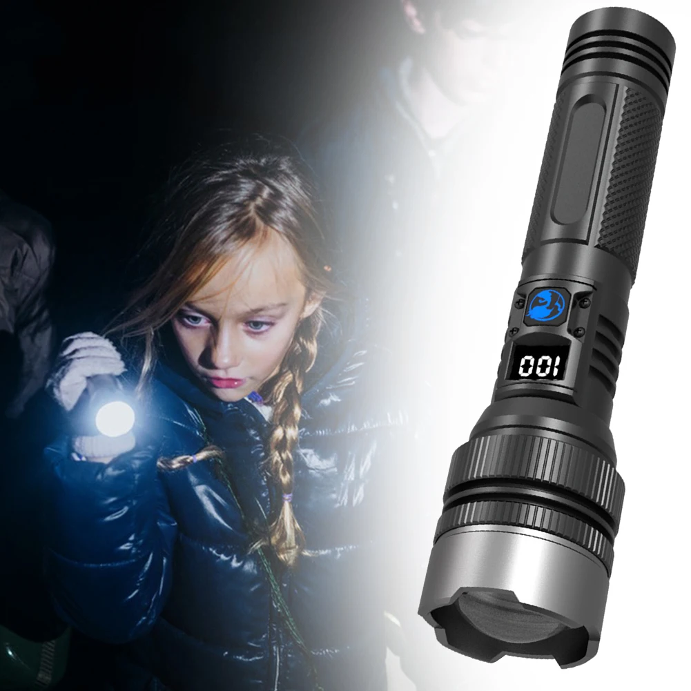 

SL-3012 White Lasers LED Flashlight Extra Bright Zoomable Flashlight With 3 Modes For Hiking
