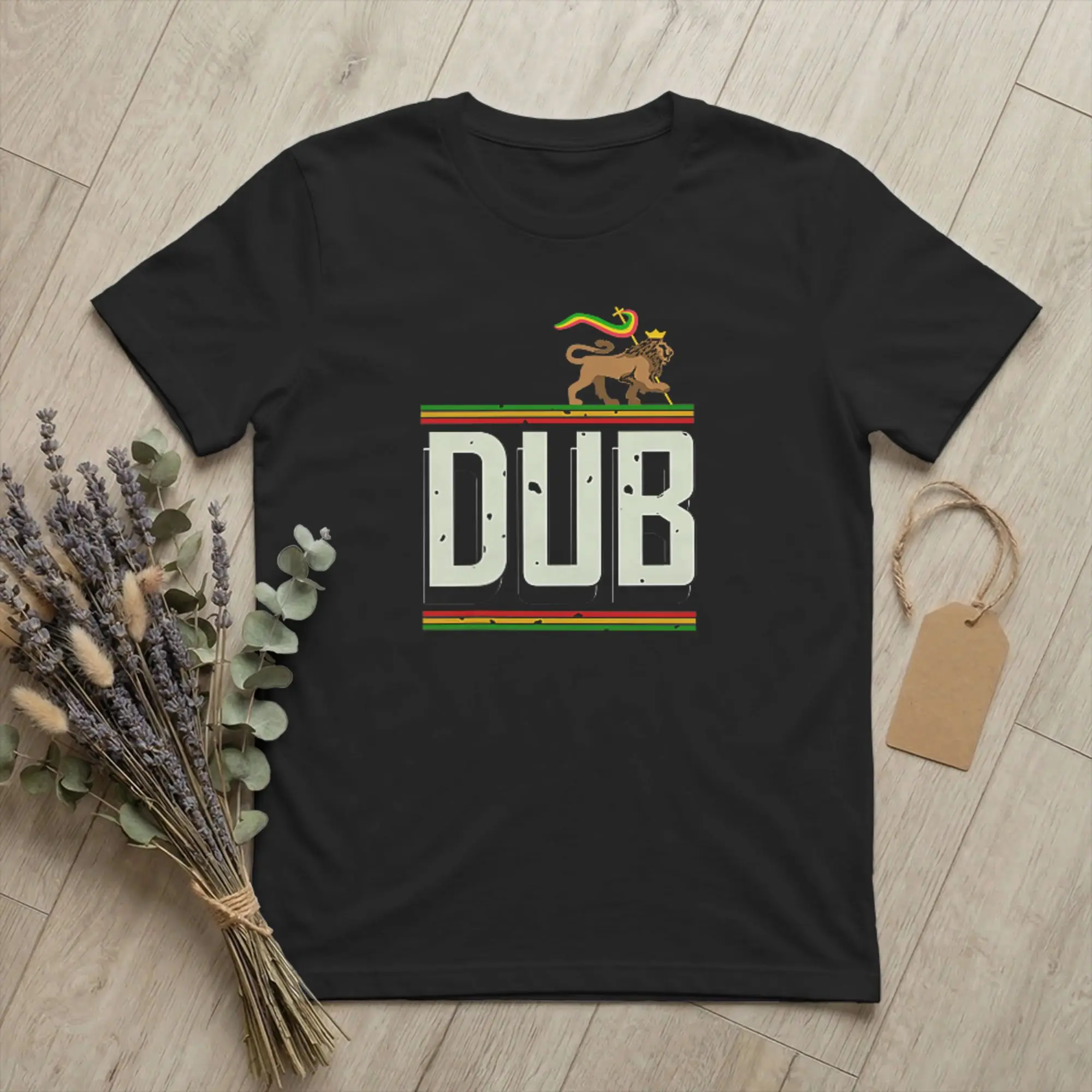 Dub Reggae Music Lion of Judah Men T Shirts Rastafari Funny Tee Short Sleeve Round Collar T-Shirt Pure Cotton Plus Size Clothing