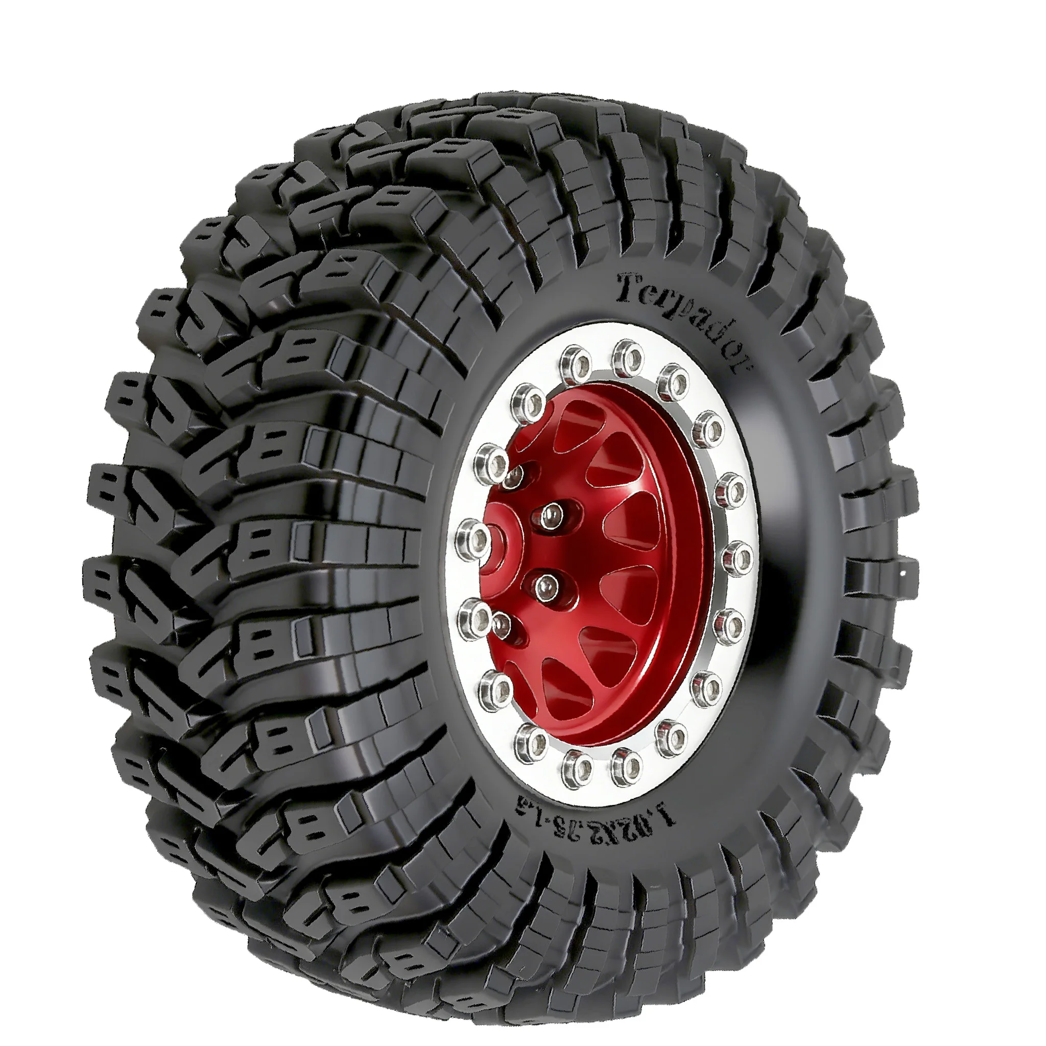 4pcs 70mm 1.3" Metal Beadlock Wheel and Tire for 1/18 1/24 RC Crawler Car FCX24 FCX24M TRX4M SCX24 AX24 Upgrade Parts