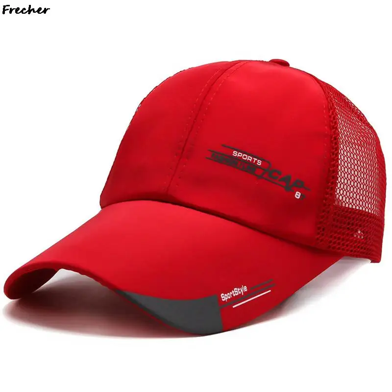 Fashion Sports Golf Caps Adjustable Belts Tennis Cap Breathable Mesh Cotton Headwear Sun Hats Women Men Fishing Snapback Hat