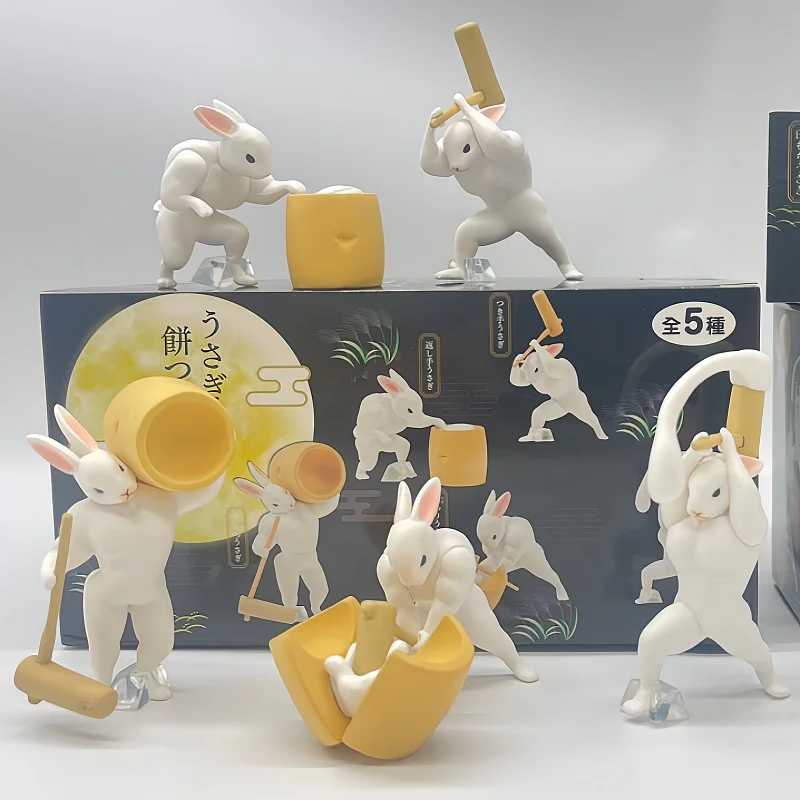 اليابانية Qualia العضلات محشوة كعكة الأرز اليشم أرنب البطاطس المهروسة كعكة القمر أرنب منتصف الخريف مهرجان لعبة مجسمة هدية الكريسماس