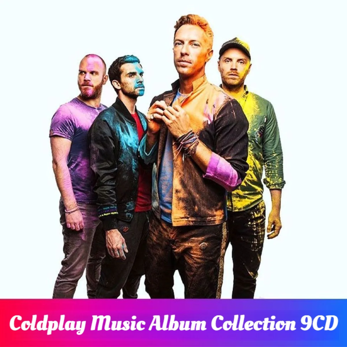 

Coldplay Album Collection 9CD Disc Only No Cover, Lossless Recorded Disc for Car Home Audio Music Fans