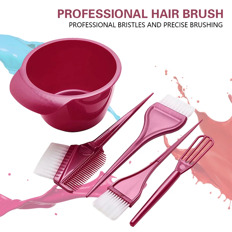 Professional Salon Hair Color Set Hairdresser Tint Coloring Mixing Bowl Comb Brush Barbershop Tint Hair Accessories Supplies