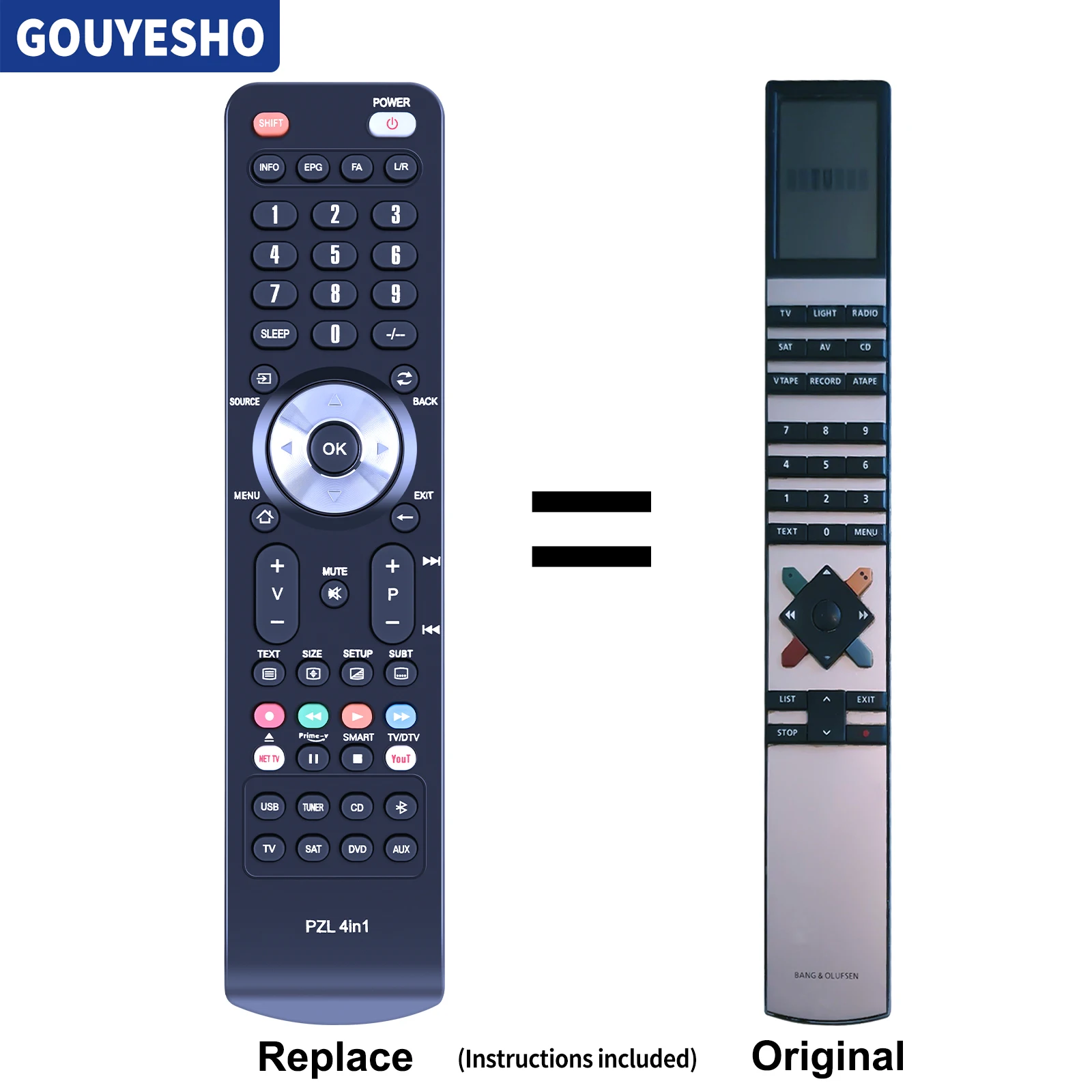 New Replacement Remote Control For Bang & Olufsen 8500 Beo 4 Beovision 6 - 7 - 8 - 9