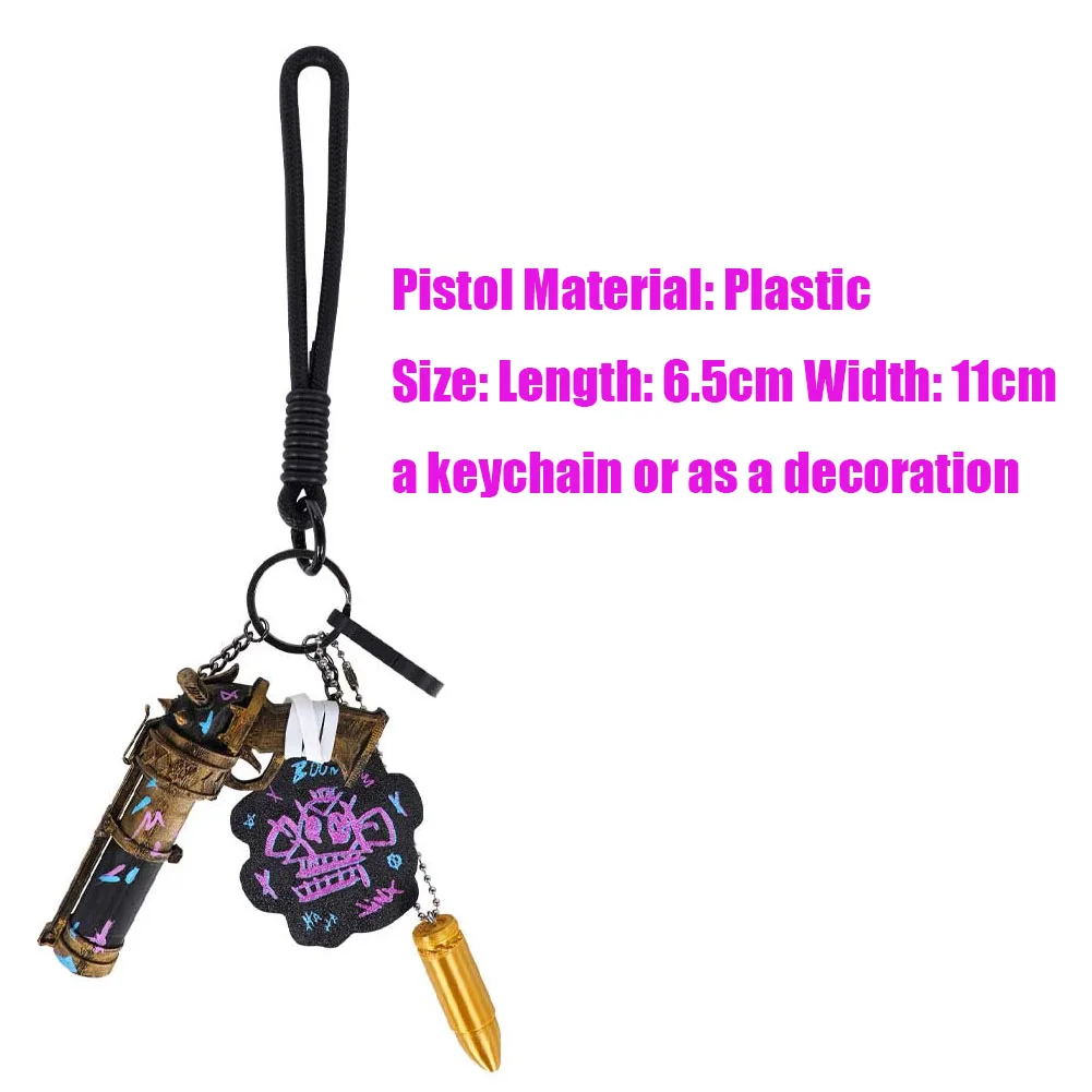 Jinx Cosplay porte-clés accessoires de jeu de rôle pour femmes adultes Jinx porte-clés décoration Halloween carnaval Costume accessoires cadeaux