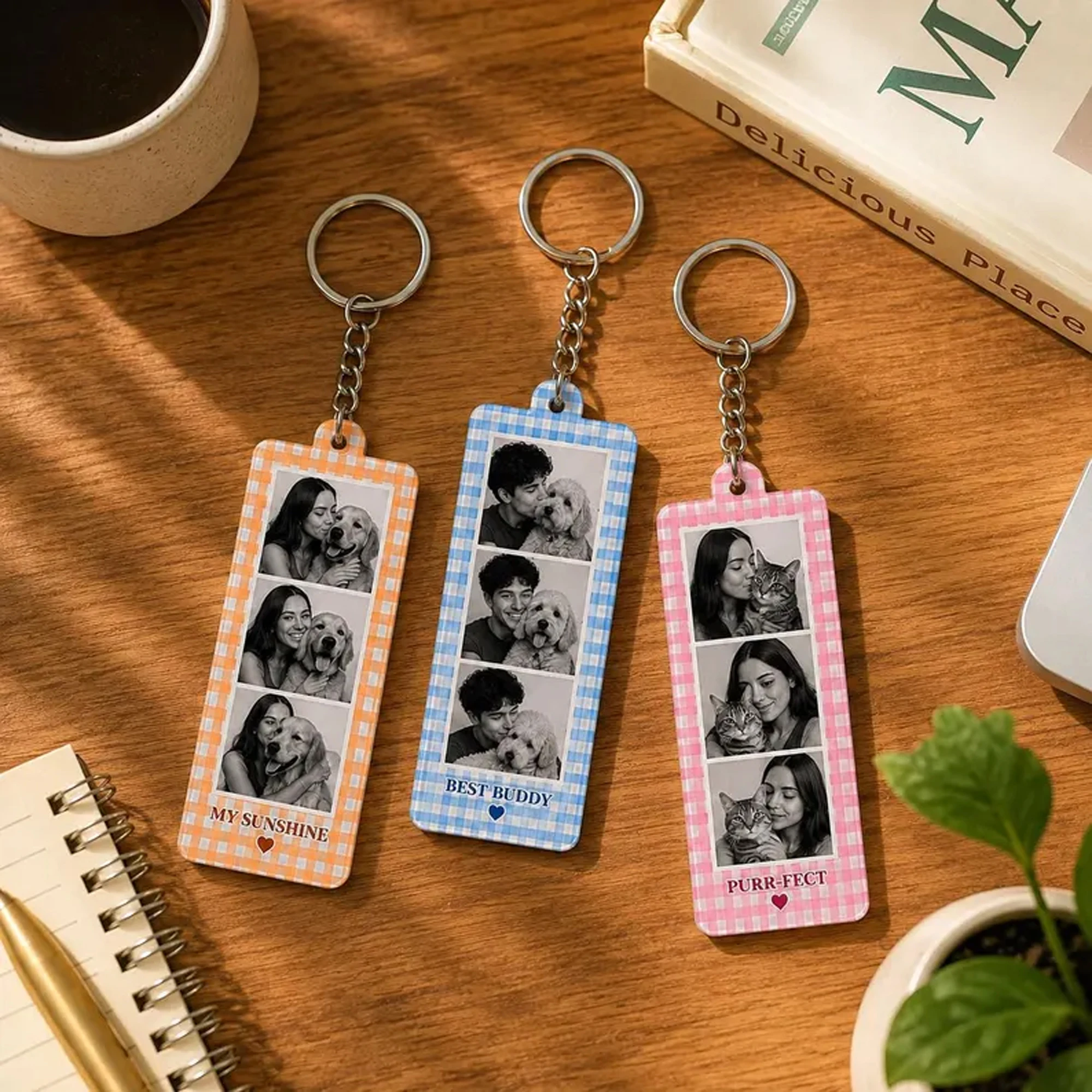 Personalized Photo Frame Keychain