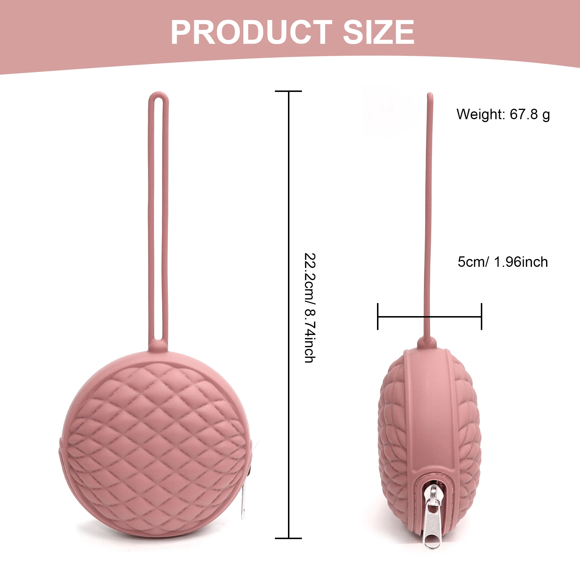 C BPA-free Newborn Silicone Pacifier Case, Food-Grade Silicone for Boys and Girls' Strollers and Diaper Bags