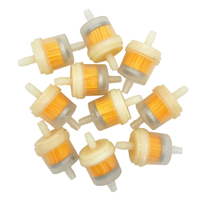 10 Pcs Fuel Filter for Lawn Mower Motorcycle 4-stroke Engine