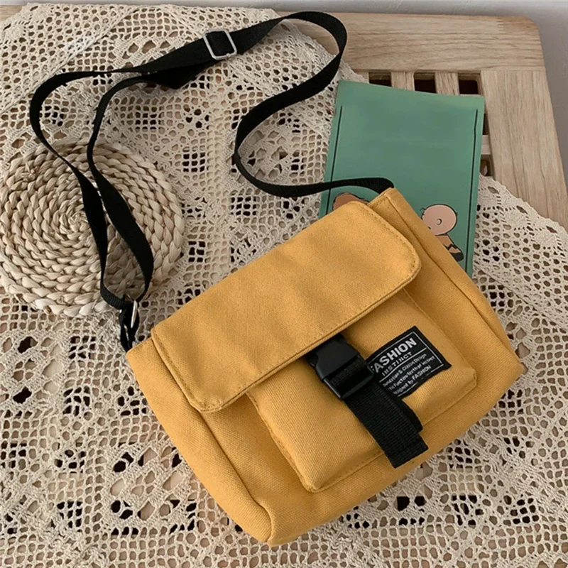 Women Canvas Bag Japan Style Girl Small bag Shoulder Bags Female Messenger Crossbody Student Bolsa Purse Phone bags сумка 가방sac view 2