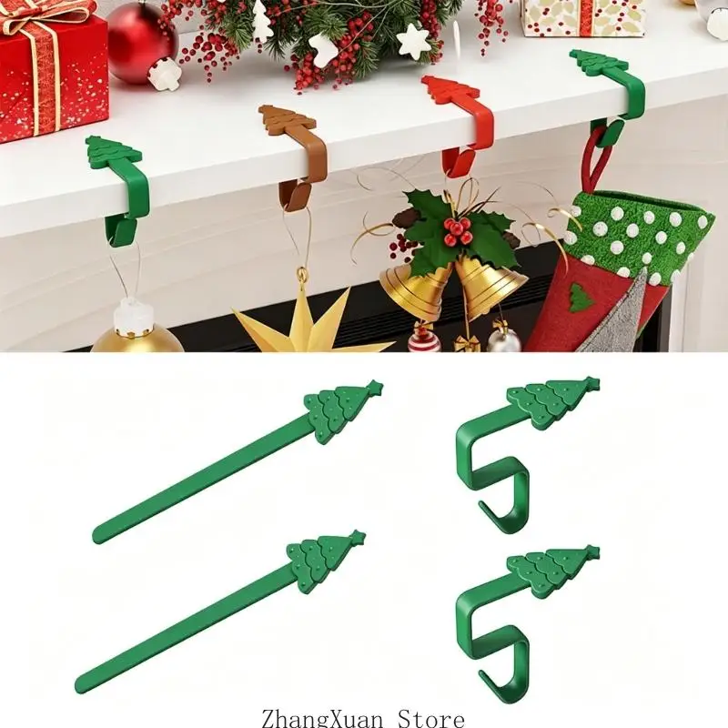 Formbare Weihnachtsdekorationsaufhänger für Kränze, Schienen und Geschenkpapier 3XUF – Detail 4