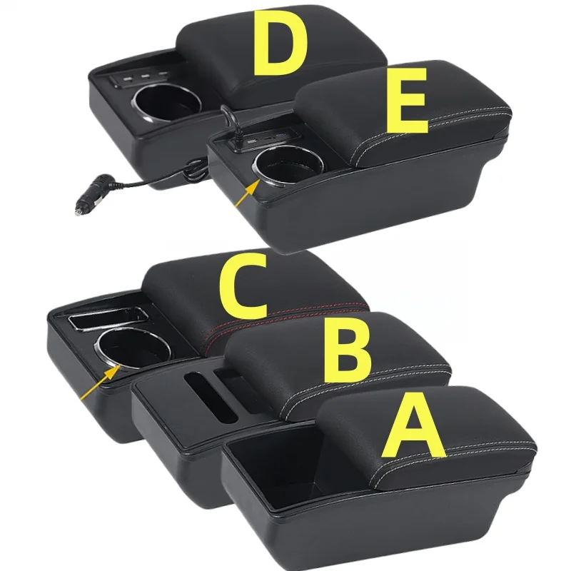 New model Car Armrest box for MAZDA 2 Armrest For MAZDA 2 Demio Central Store content Storage box with fast charging view 5