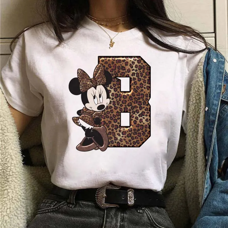 Disney-T-Shirt Vintage à Imprimé de Dessin Animé Disney pour Femme et Homme, Vêtement Blanc Minnie TureMouse, Y-Y2K, Cadeau, Été