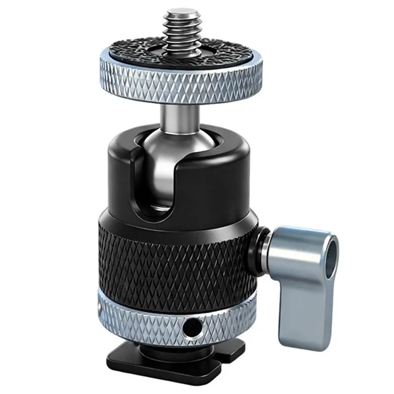 

JABS-360° Rotating Metal Ball Head Cold Shoe Mount Swivel Adapter For DSLR Camera Phone Monitor Microphone Tripod Accessory