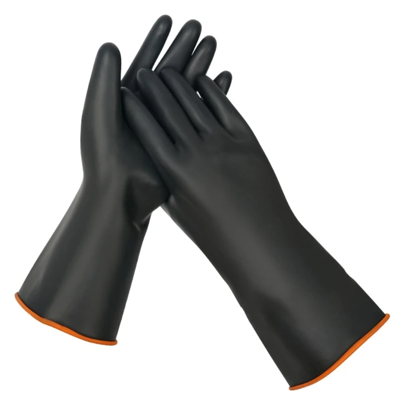 Chemical Protective Gloves for Men-Industrial Chemical Gloves Long Waterproof Gloves Acid-Alkali Work Gauntlets Gloves