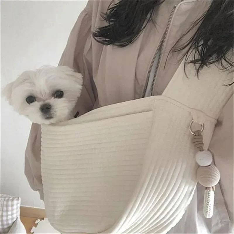 

New Outdoor portable Travel Puppy Carrier Carrier Bags Out crossbody Shoulder Pet Bag Portable Sling Bag Pet Carrying Supplies