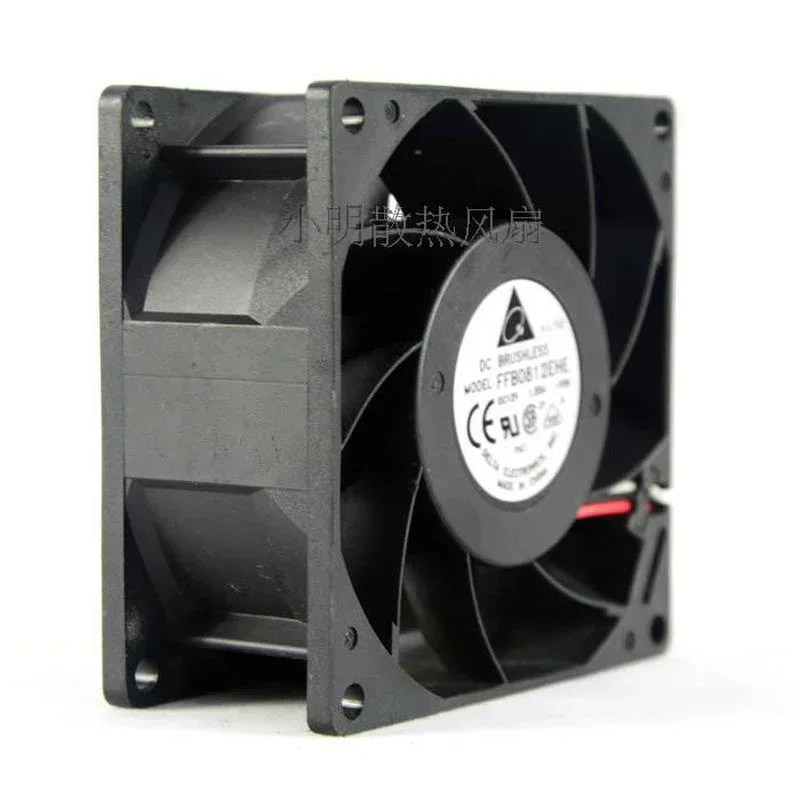 델타 FFB0812EHE 냉각 선풍기, 3 와이어 폭력적인 더블 볼 쿨러, 선풍기 8038, 80x80x38mm, 12V, 1.35A, 신제품