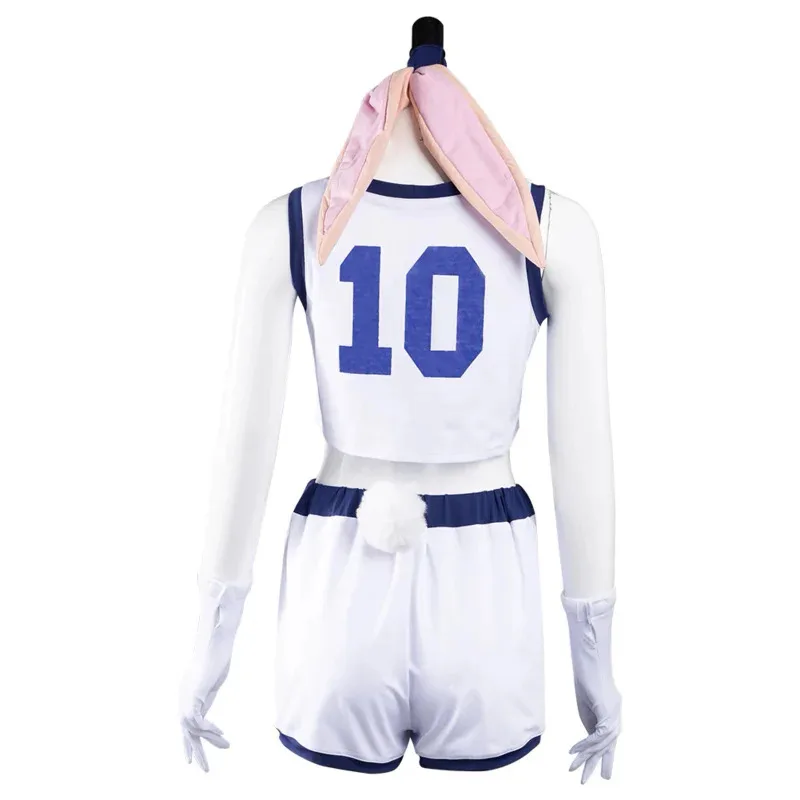 2025 yiyi Space Jam Lola Cosplay Fantasia Costume Disguise Adult Women Girls Reverse Bunny Suit Shirt Shorts Halloween Car