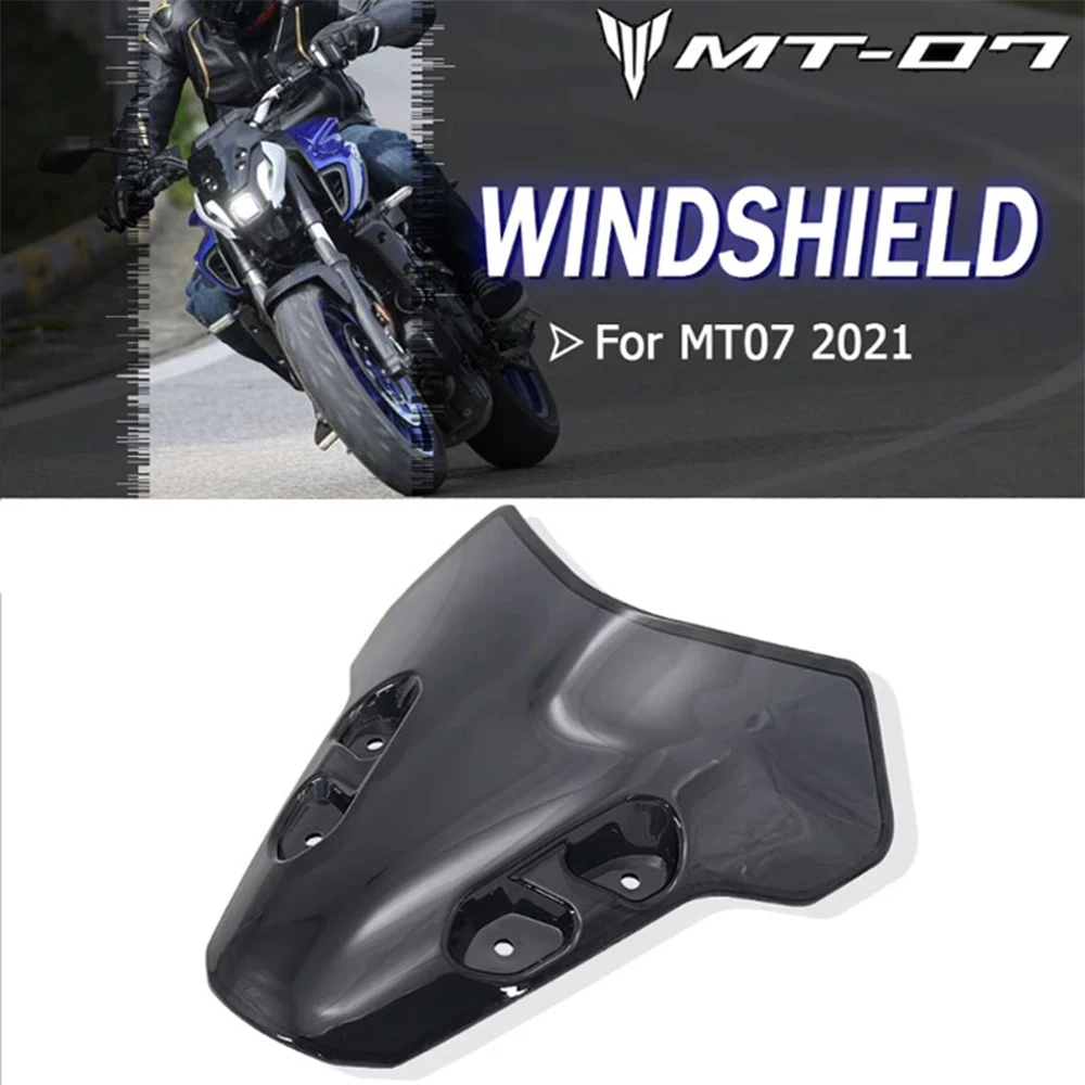 

Black Transparent Motorcycles Accessories Windshield Windscreen Air Wind Deflector For Yamaha MT07 MT-07 MT 07 Mt07 2021 2022