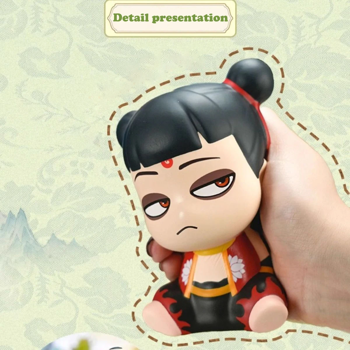 Nezha2 Ao Bing Stress Relief Toy Doll Model Cute Action Kneading Does Not Deform Slow Rebound Desktop Decorative Children Gift