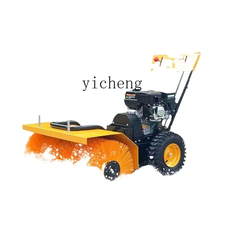 TQH Hand Push Small Snow Shoveling Equipment Driving Outdoor Pavement Property Road Snow Shoveling Machine