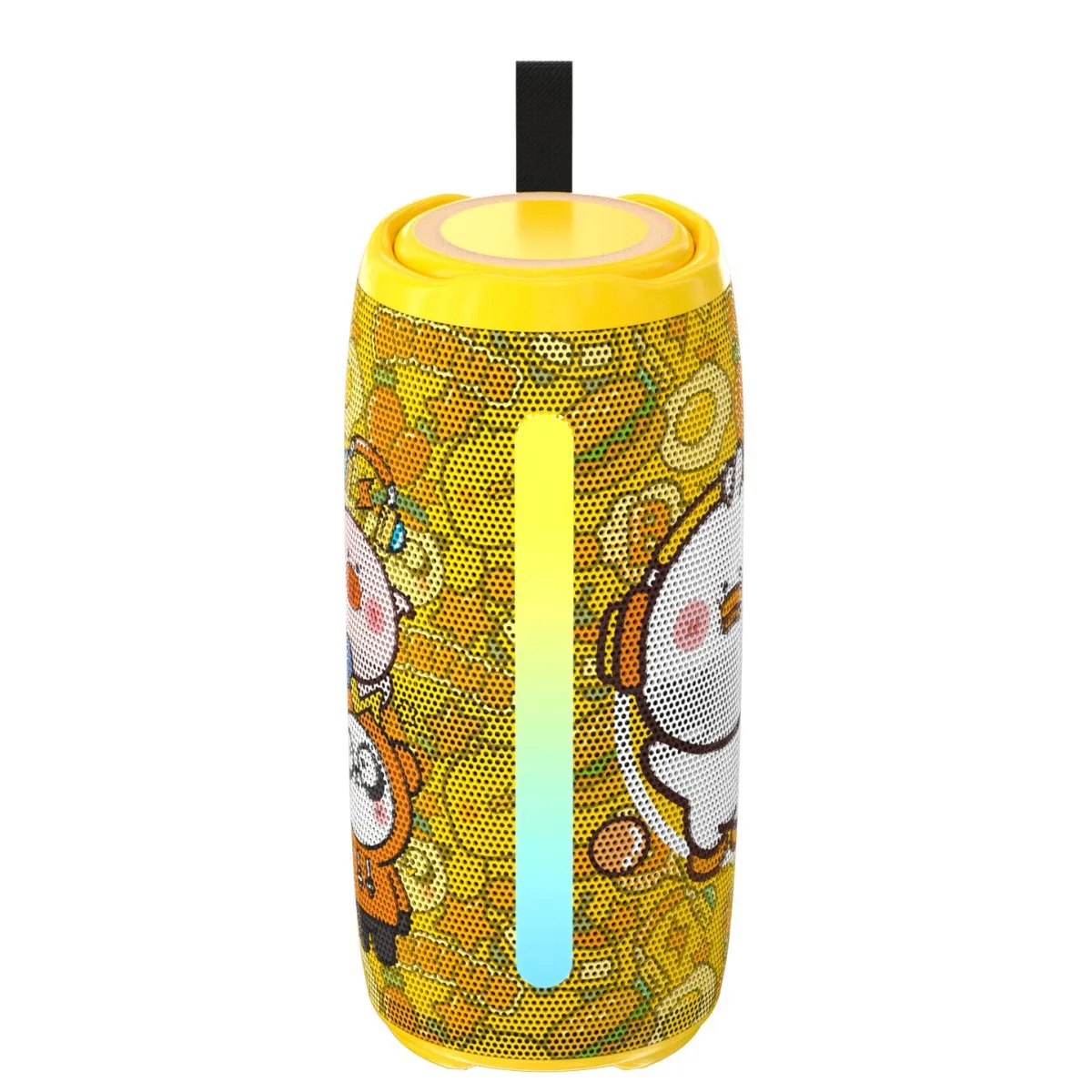 2025 رائجة البيع عبر الحدود خاص الكرتون سمّاعات بلوتوث للتخييم في الهواء الطلق مضخم صوت محمول سمّاعات بلوتوث مع الضوء