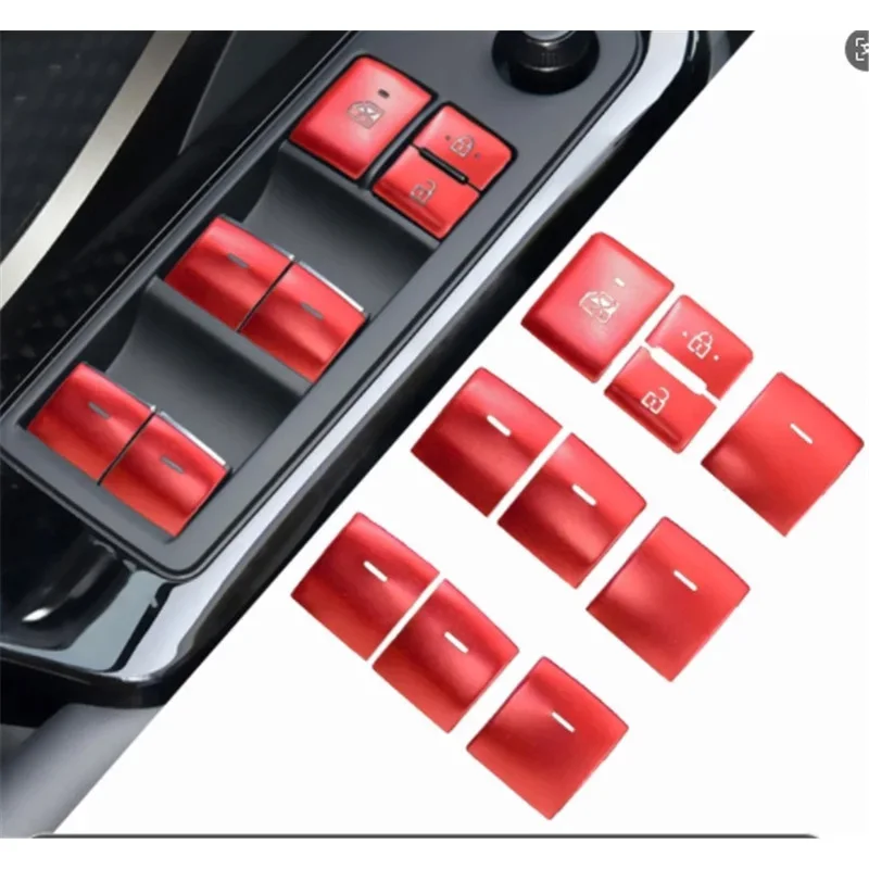 10pcs/Lot Aluminum Alloy Window Glass Lift Panel Decorative Cover For 2016-2023 Toyota C-HR CHR C HR