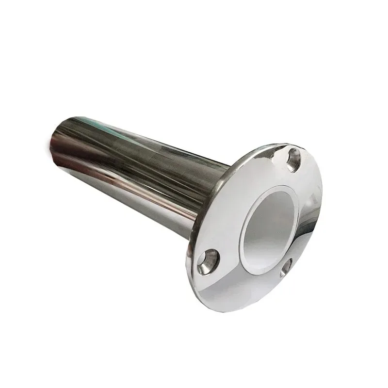 15/30/90 Degree Stainless Steel  Deluxe Rod Holders with Drain Flush Mount Boat Fishing Rod Pole Holders