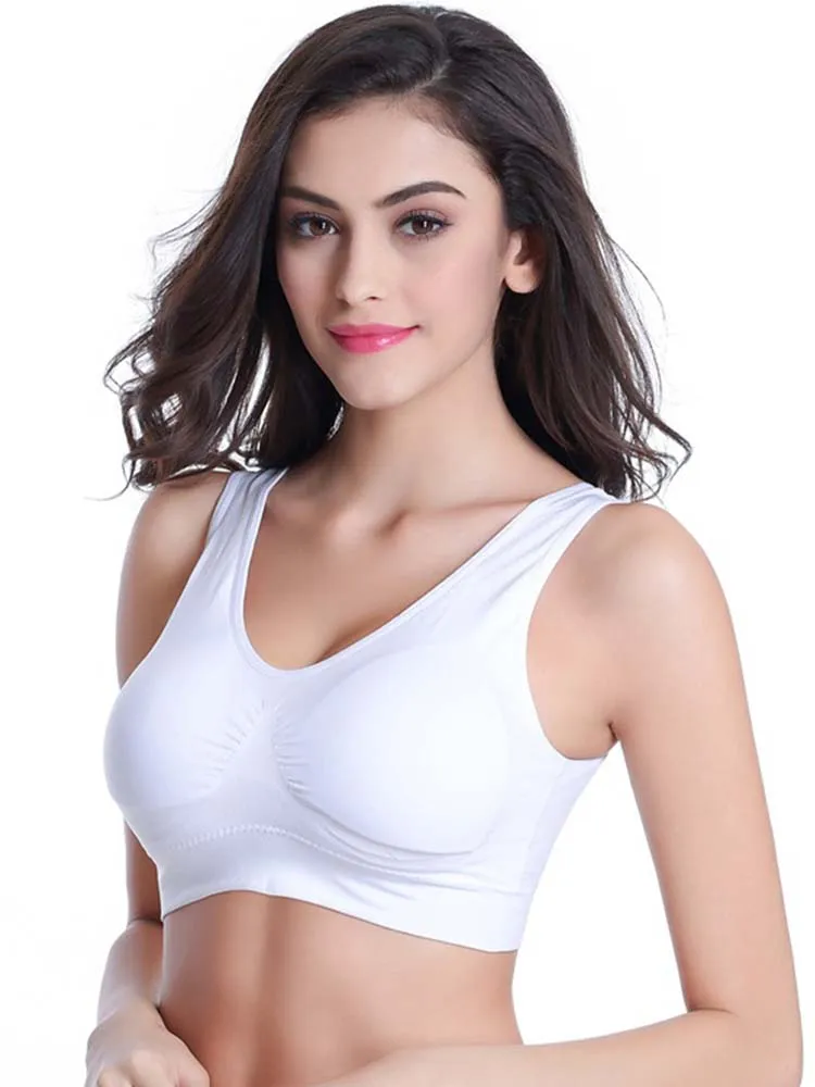 Reggiseno senza cuciture da donna senza imbottitura reggiseno intimo petto sonno yoga reggiseno sportivo gilet di grandi dimensioni Top in cotone Bralette