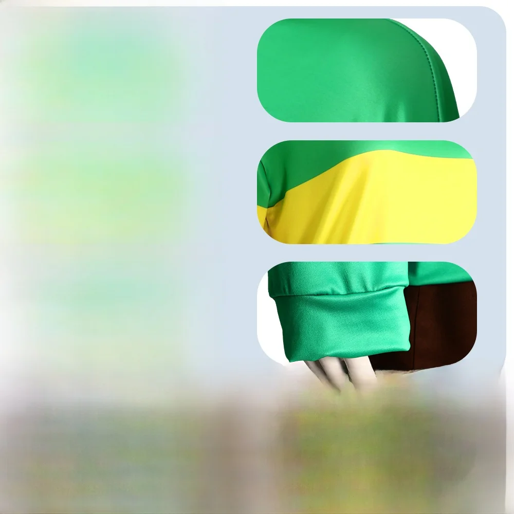 Undert Frisk Cosplay Kostüm Bühnenauftritt Halloween Kostüm Polyesterfaser Traditionelle Damenbekleidung