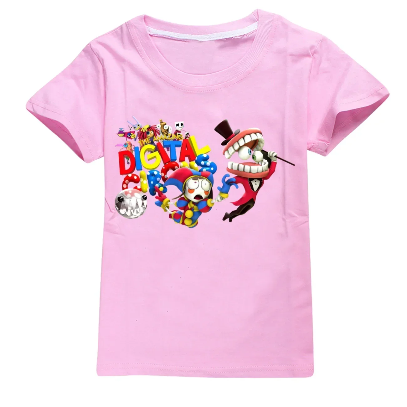 Camiseta de algodón para niños y niñas, ropa de el increíble circo Digital, disfraces kawaii, 2897