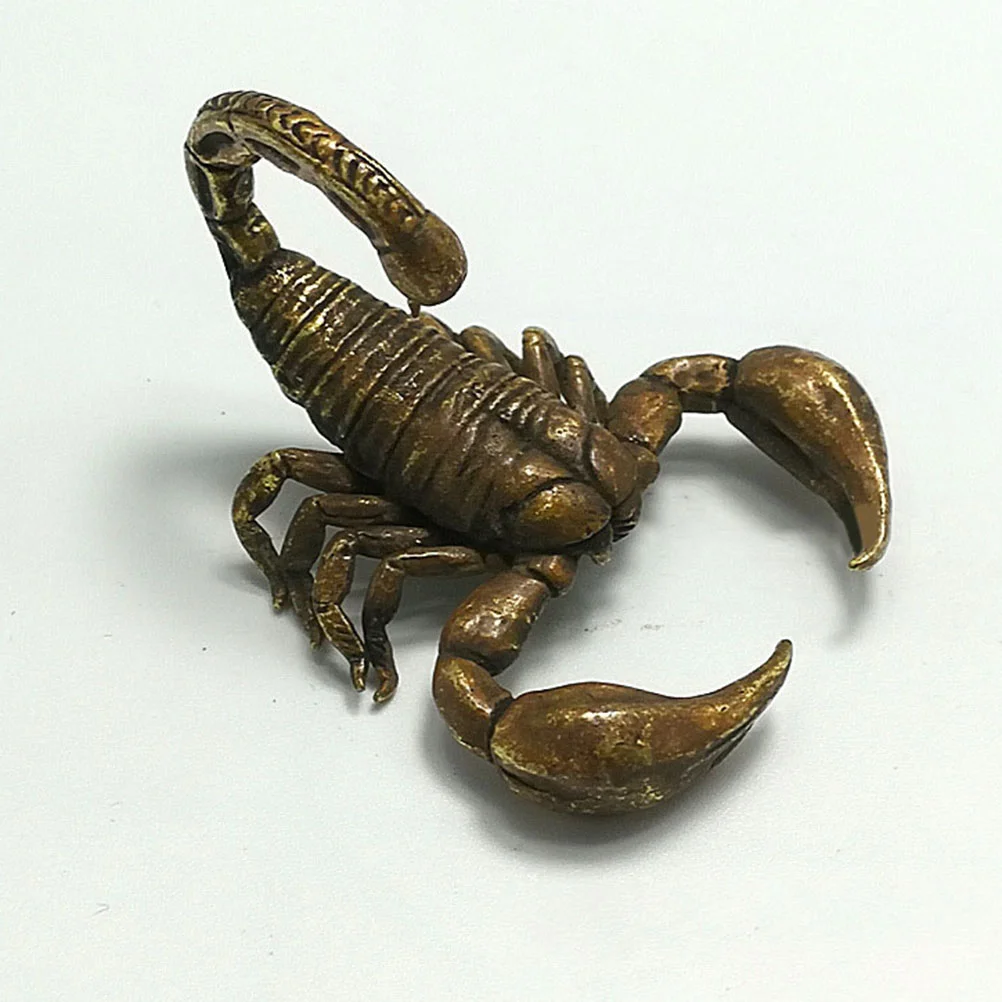 

Copper Scorpion Ornament Adorable Desktop Adorn Creative Metal Decor Modeling