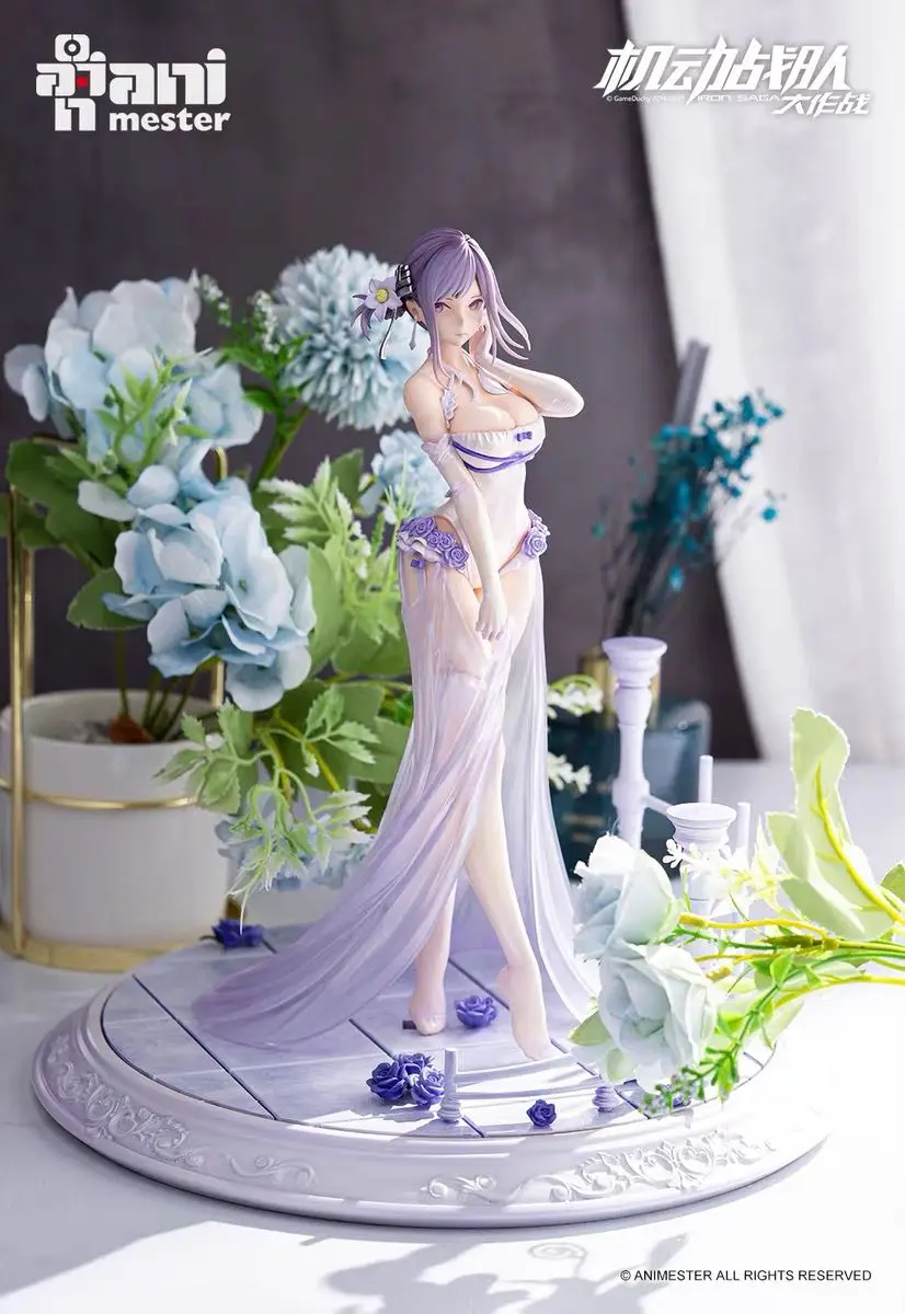 25.5CM Original Genuine Mobile Team 1/7 Denisa Flower Marry PVC Anime Figure Statue Can Be Gifts For Boys And Girls