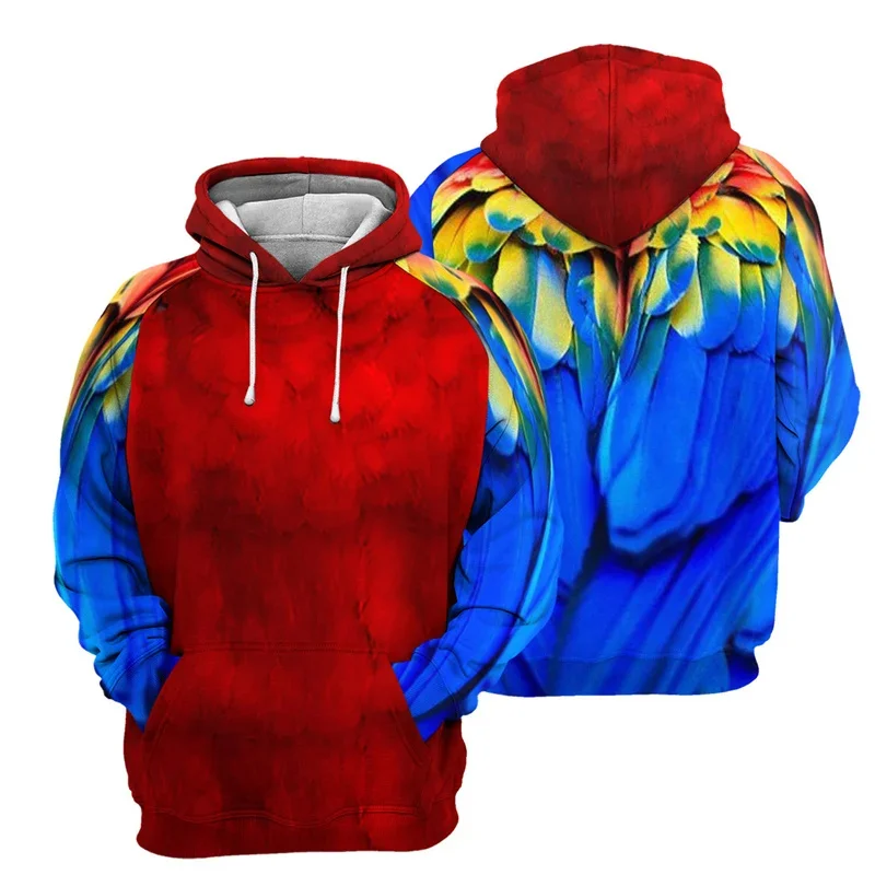 Animal Skin Pattern Hoodie Men Giraffe Zebra Tiger Leopard 3D Printed Long Sleeve Pullover Loose Sweatshirts Street Hooded Coat