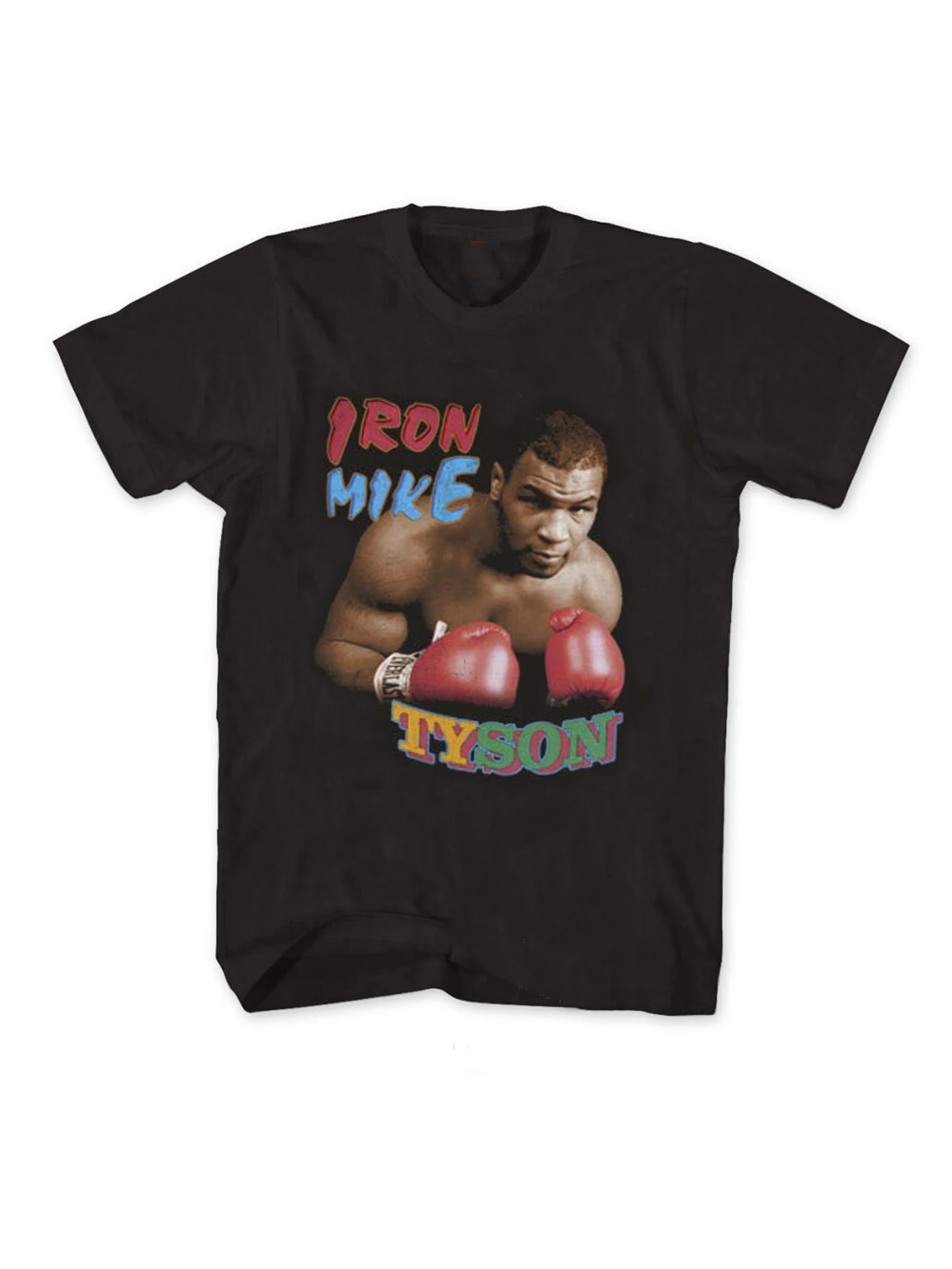 Boxing Champions Iron Mike Tyson Vintage Graphic T Shirt. Short Sleeve 100% Cotton Casual T-shirts Loose Top Size S-3XL