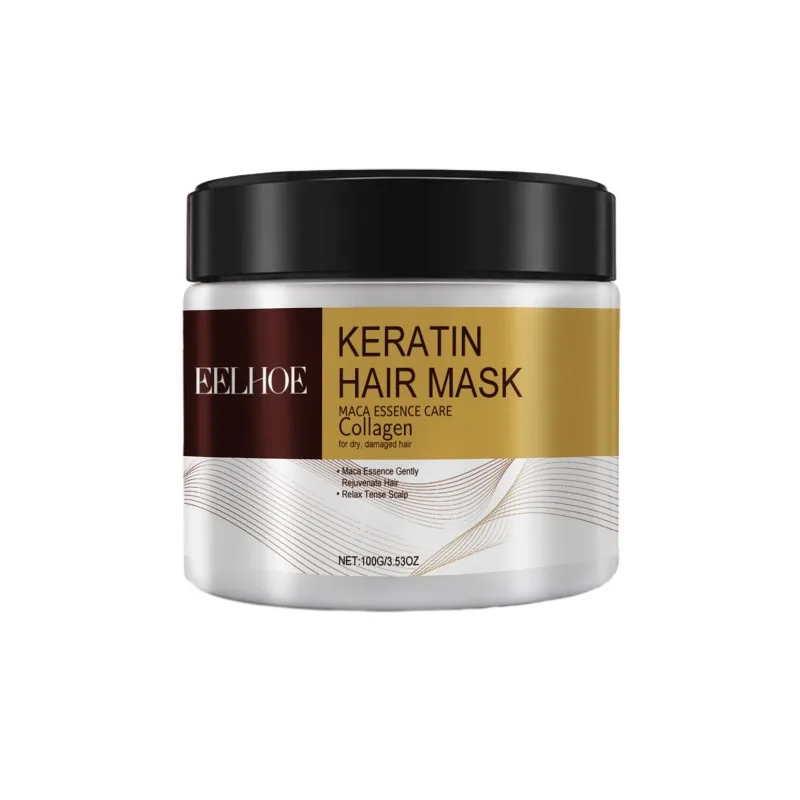 3.53OZ Keratin Collagen Repair Moisturizing Leave-in Hair Cream Prevents Dry Split Hair Loss Smooth for Men and Women