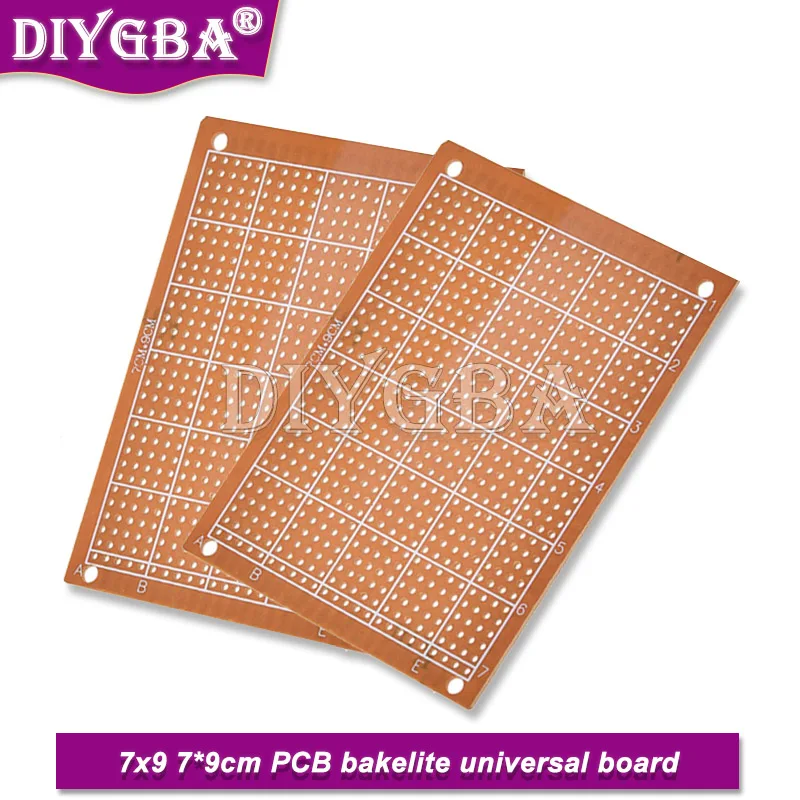 

7x9 DIY прототип печатной платы, универсальная экспериментная печатная плата, новинка, 5 шт./партия
