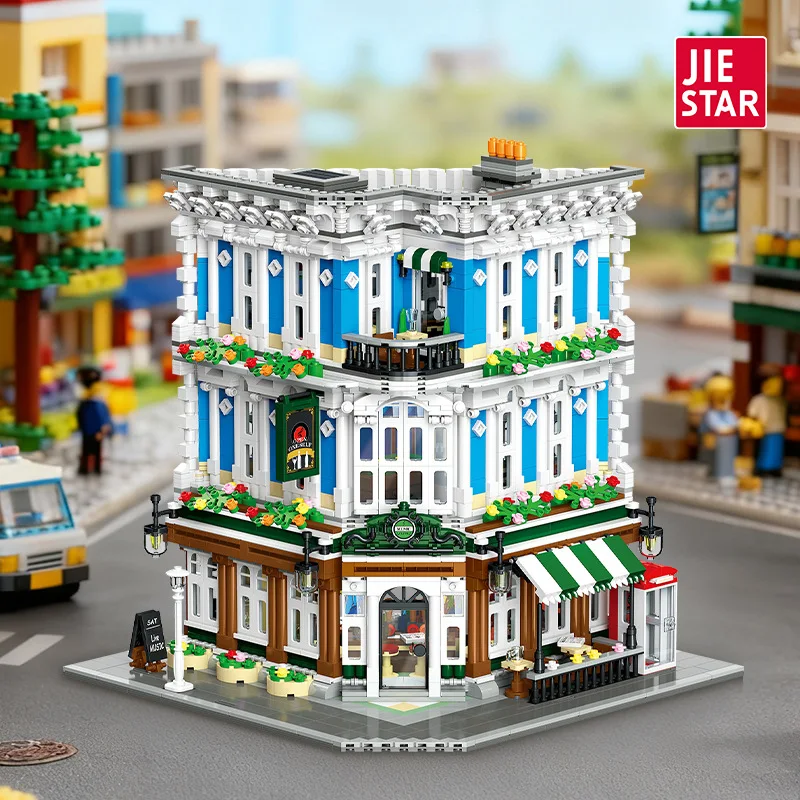 

Music Club Model Building Blocks Small-Particle Assembly Kit Modern Streetscape Architectural Ornaments Toy Kid Birthday Gift