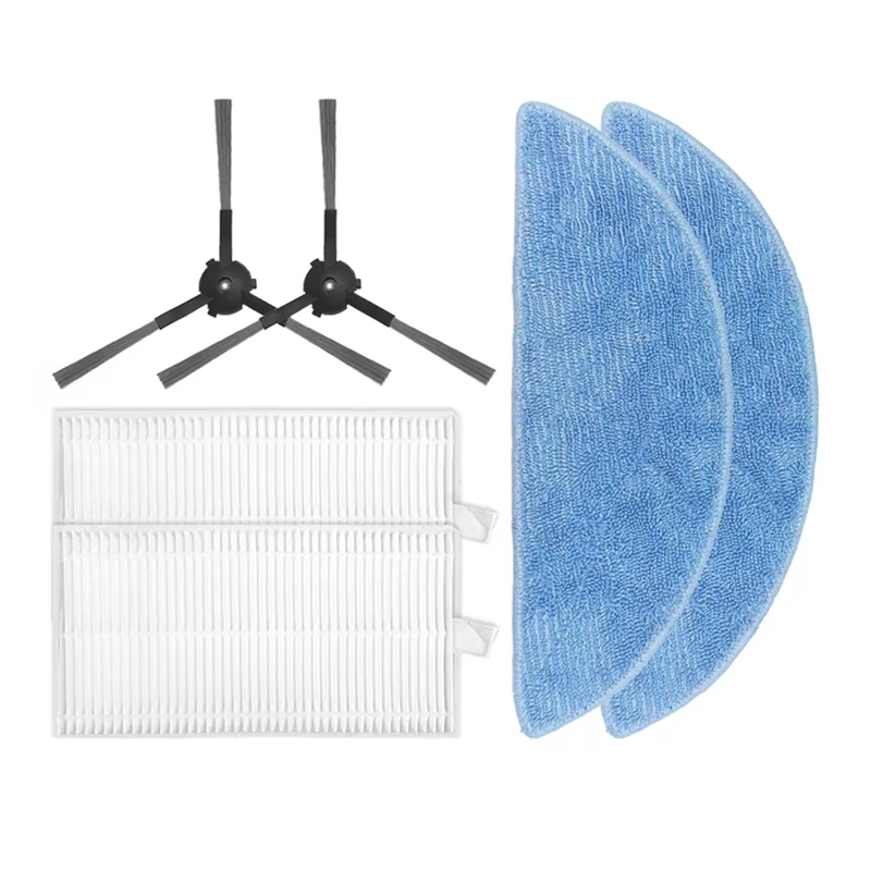 HEPA روبوت مكنسة كهربائية ، مرشح ممسحة Hepa ، فرشاة جانبية ، جزء ملحق ، Ecovacs ، YEEDI ، Y1 برو ، Y1 برو بلس