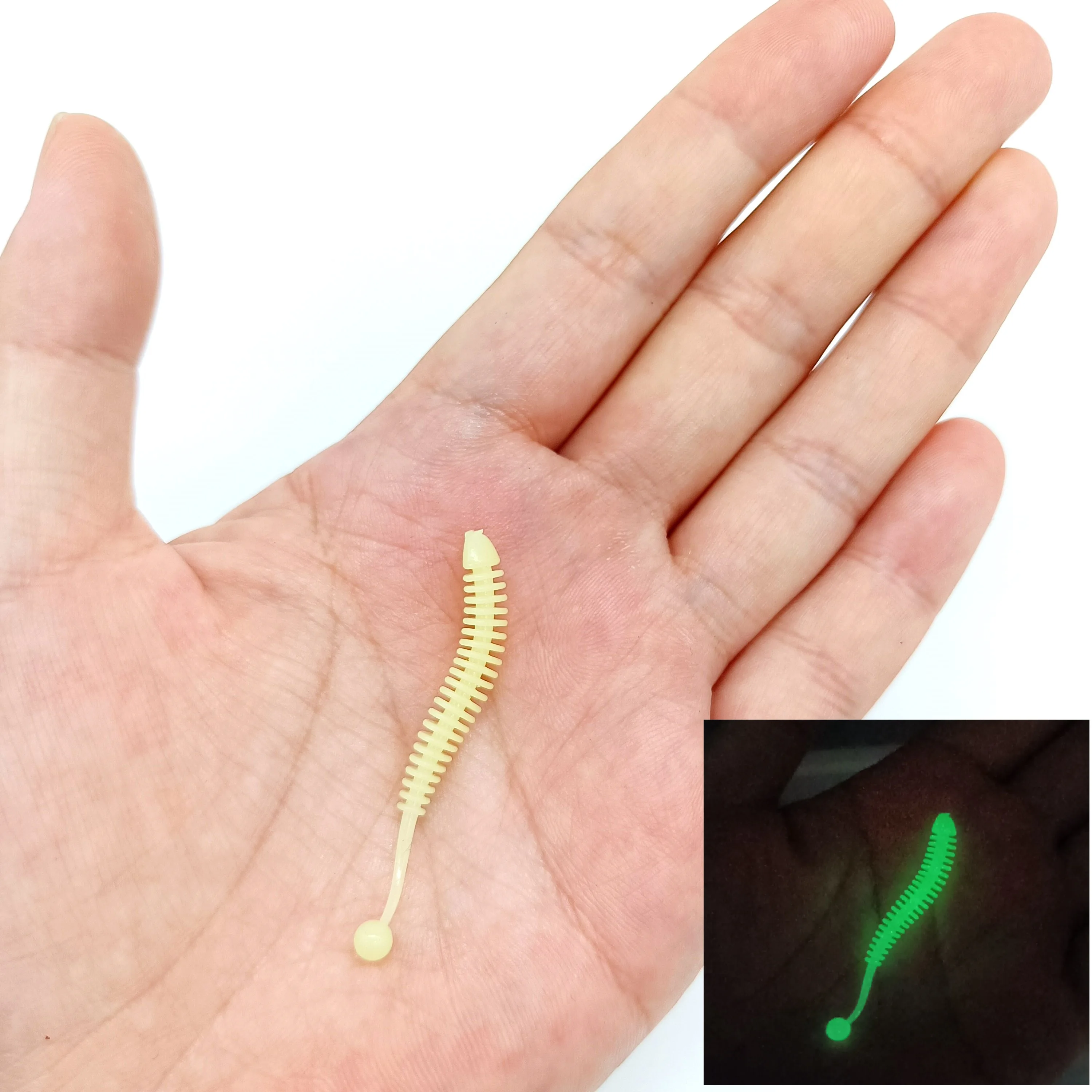 DUODUOYU 10PCS Mini Weiche Angeln Locken 47mm/57mm/77mm Nadel Silikon Swimbait Wobbler Künstliche köder Seebarsch Angelgerät – Detail 9