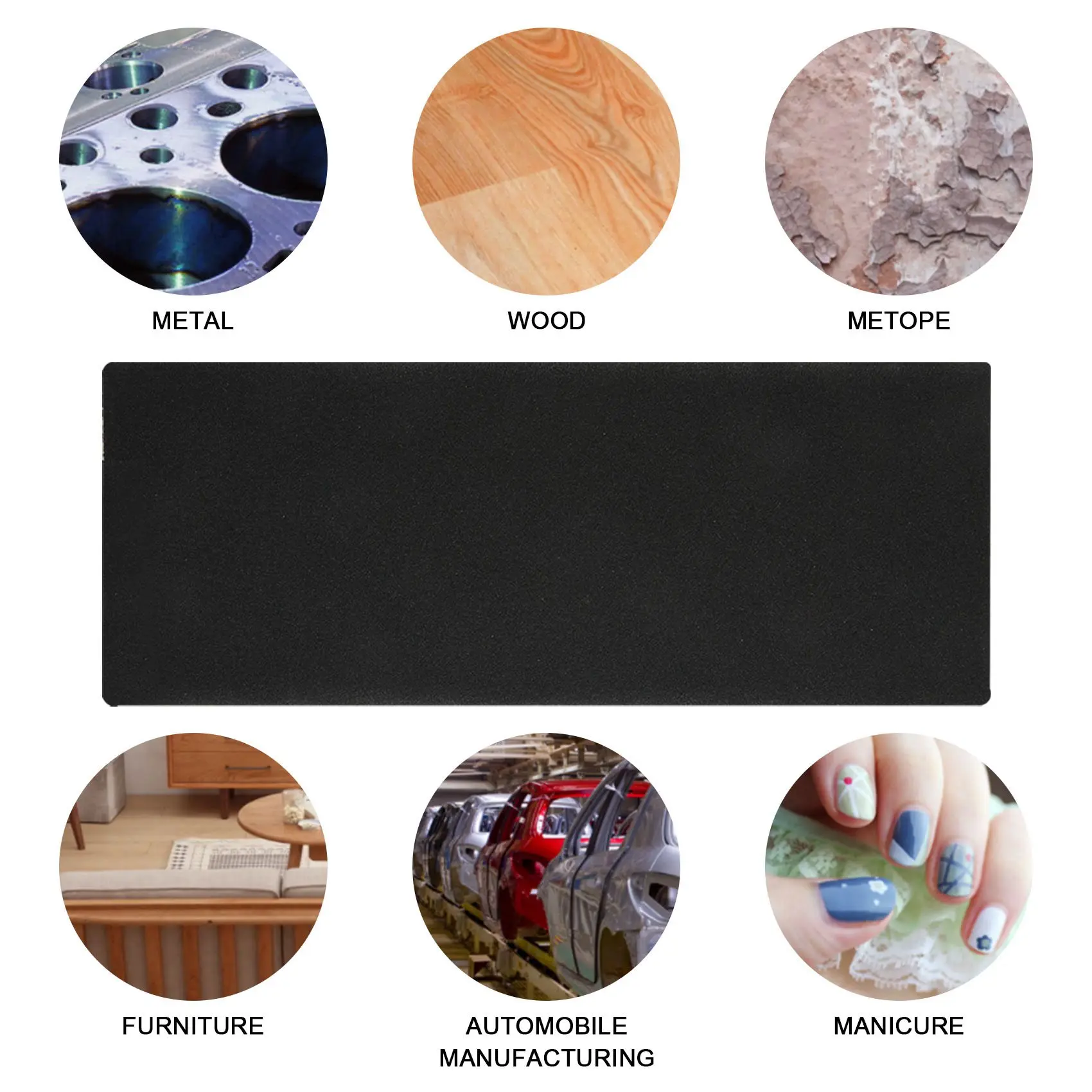 30 Pieces Wet and Dry Sandpaper 80 120 220 Grit Assorted Sanding Sheets, 9 x 3.6 Inches Abrasive